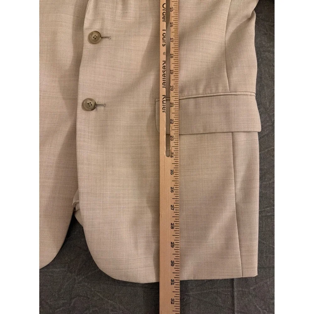 Jos. A. Bank Wool Sport Coat Mens 40 RG Signature Tailored Fit Beige Blazer